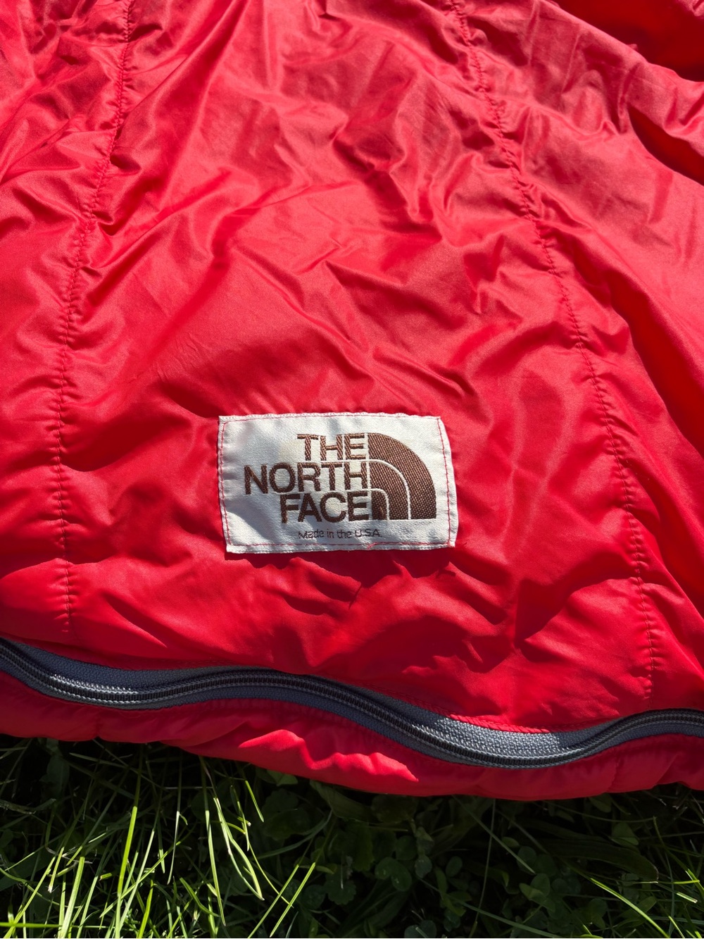 Vintage 1970s The North Face Bigfoot Sleeping Bag Brown Tag Berkeley USA MINT